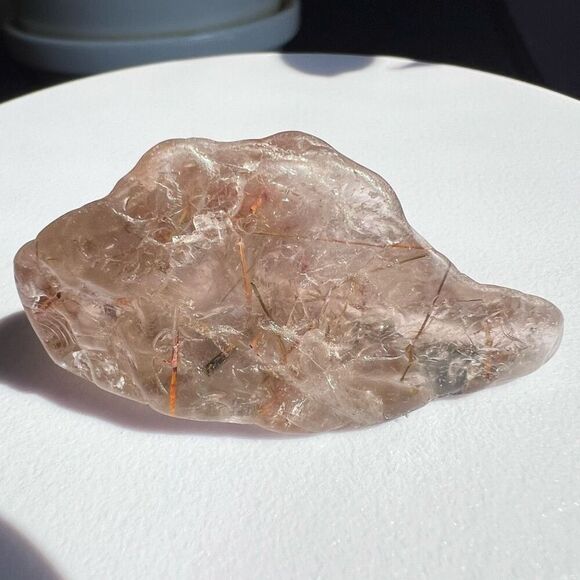 Golden Rutilated Quartz Crystal‎ Freeform (#5) - Picture 9 of 16